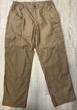 5.11 Tactical Cargo Pants Mens Tan Khaki Ripstop Utility Work Hiking 38/31.5